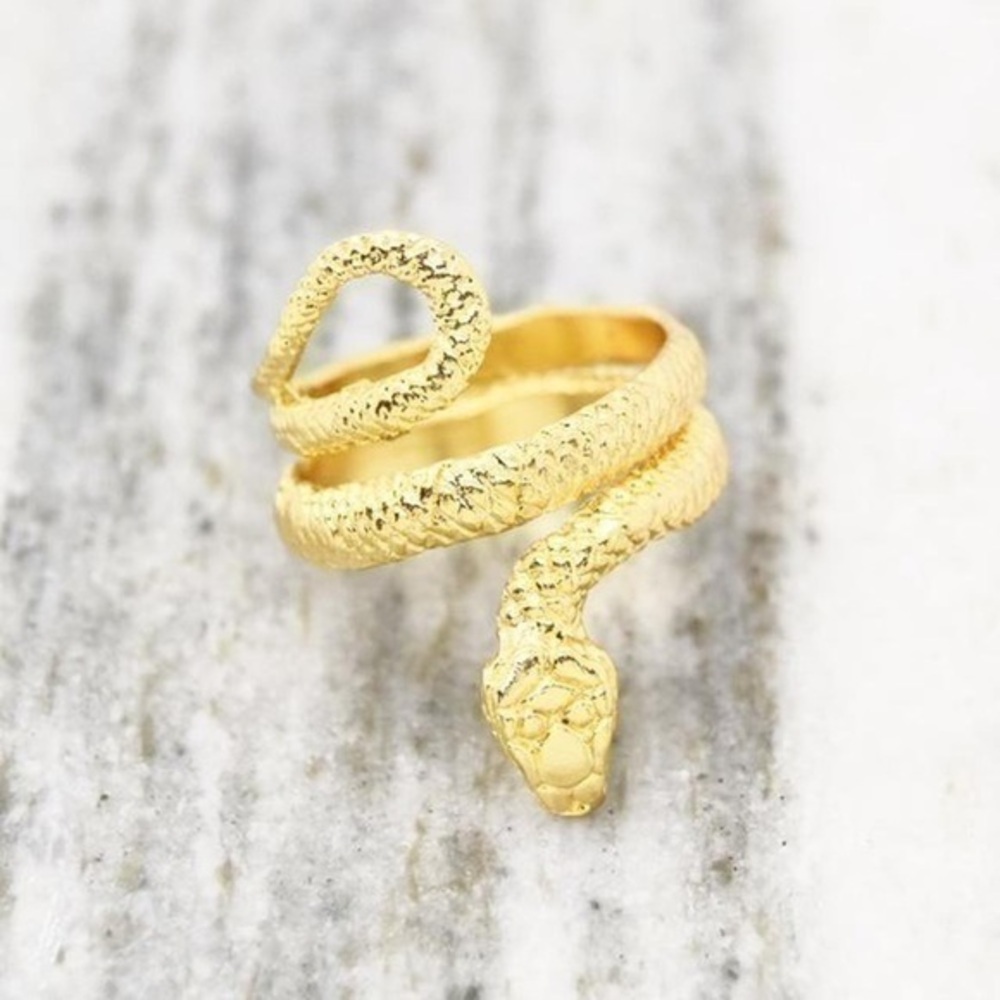 Gold Wrap Snake Ring